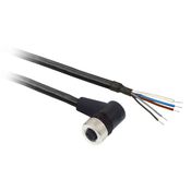 Cabo Pur 20M C/ Conector Ang. M12-8Pinos XZCP53P12L20 - Telemecanique