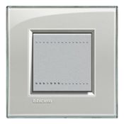 Placa 3+3 Postos 4X4" Cinza LNA4826KG Pial Legrand