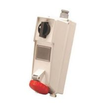 Tomada Sobrepor Fêmea 3 Polos + Terra 16A 440V Vermelho Com Bloqueio Mecanico IP54 SS4006MIT Steck