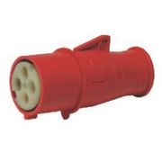 Tomada Acoplado Fêmea 3 Polos + Terra 16A 440V Vermelho IP44 SN4076 Steck