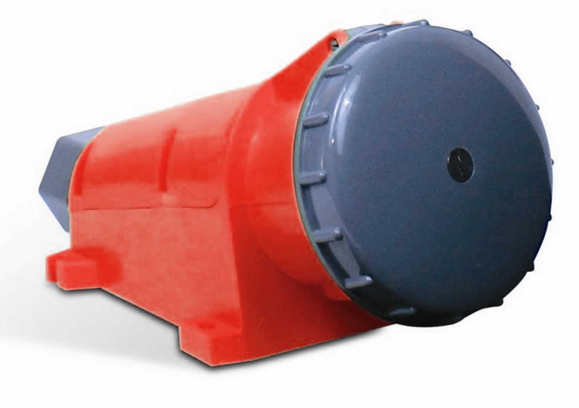 Tomada Sobrepor Fêmea 3 Polos + Neutro + Terra 63A 440V Vermelho