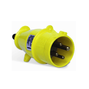 Plugue Industrial Macho Pa 3 Polos + Terra 16A 130V Amarelo N4074 Steck