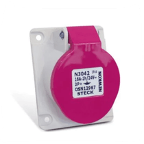 Tomada Embutir Fêmea 2 Polos + Terra 16A 24V S3042 Steck