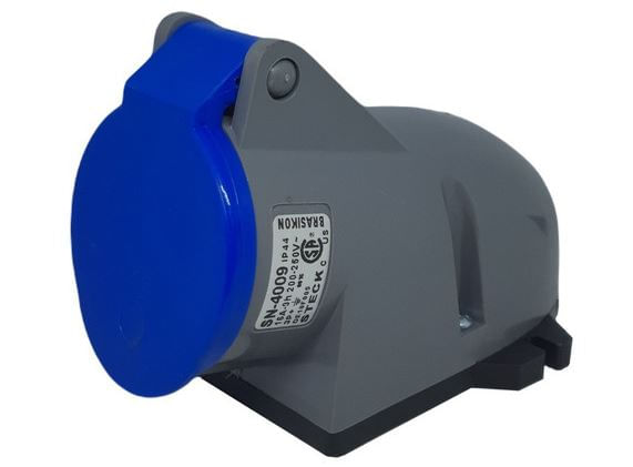Tomada Sobrepor 3 Polos + Terra 32A 240V Azul 9H IP44 SN4209