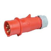 Plugue Industrial Macho 4P 32A 380-440V Vermelho PIW32P4H6E53 WEG