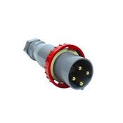 Plugue Industrial Movel Macho 3 Polos + Terra 63A 380-440V Vermelho S4576 Steck