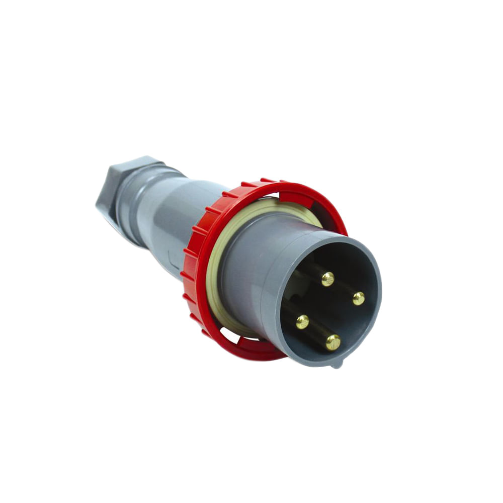 Plugue Industrial Movel Macho 3 Polos + Terra 63A 380-440V Plugue Industrial Movel Macho 3 Polos + Terra 63A 380-440V
