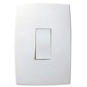Interruptor Embutir 1 Paral Branco 250V 10A Com Placa 4X2" Branco Pialplus 611101 Pial Legrand