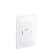 Interruptor Bem Pulsador 1Tec 250V 2A Com Placa Branco Zeffia 680109 Pial Legrand