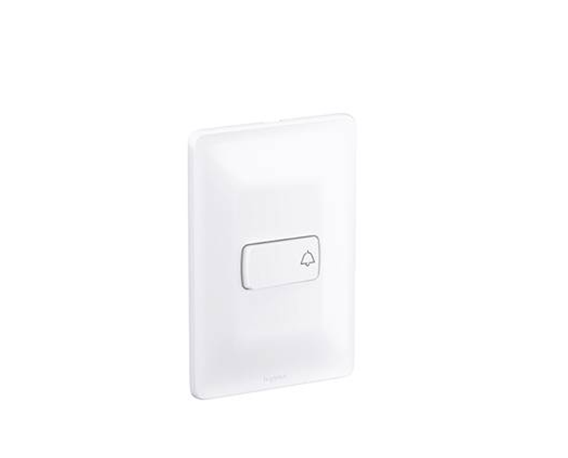 Interruptor Bem Pulsador 1Tec 250V 2A Com Placa Branco Zeffia