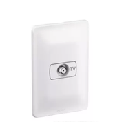 Tomada Telefone Embutir Antena Tv Com Placa Branco 4X2" 680127 Pial Legrand