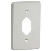 Placa 1 Posto Vert 4X2" Cinza Silent 054396 Pial Legrand