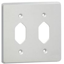 Placa 1+1P Nbr 4X4" Cinza Silent 054391 Pial Legrand