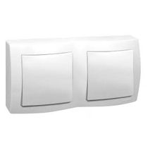 Interruptor Sobrepor 2 Simp Branco 250V 10A Branco Sist X 675020 Pial Legrand