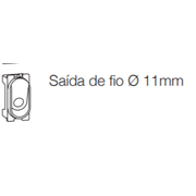 Módulo Tomada Coaxial Embutir Branco Nereya Módulo Cego 663495 Pial Legrand