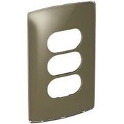 Placa 3 Postos 4X2" Mt Gloss Nereya 663265 Pial Legrand