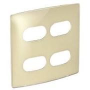 Placa 2+2 Separ 4X4" Qn Gloss Nereya 663424 Pial Legrand