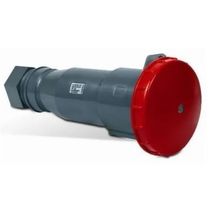 Plugue Industrial Fêmea 3 Polos + Neutro + Terra 63A 380-440V Vermelho ALBANY Steck