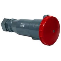 Plugue Industrial Acoplamento Fêmea 3 Polos + Neutro + Terra 63A 380/440V Vermelho BRASIKON Steck