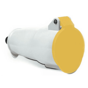 Plugue Industrial Fixo 2 Polos + Terra 32A 130V Amarelo Acoplamento N3254 Steck