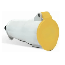 Plugue Industrial 3 Polos + Terra 32A 130V Amarelo Acoplamento N4254 Steck