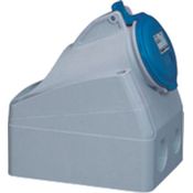 Tomada Sobrepor Fêmea 2P+T 16A 250V Azul Ip44 555154 Cemar Legrand