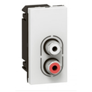 Tomada Audio/Video Rca Embutir Preto 1Módulo ARTEOR Pial Legrand