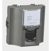 Tomada Telefone Rj45 6 2Módulo Placa 4X4" Conex Traseira 572831 Pial Legrand