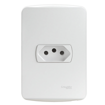 Tomada Sobrepor Branco 2P+T 20A 250V Com Placa Brpolar S3B60350 Schneider