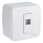 Caixa Tomada Sobrepor Tampa 1Módulo Rj11 Branco S3B66900 Schneider