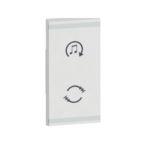 Interruptor Tomada Predial 1 Módulo Branco com Símbolo Difuso Sonoro Quadrada 574491 Pial Legrand