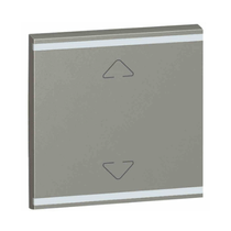 Interruptor Tomada Predial 2 Módulos Magnésio com Símbolo para Cima para Baixo Quadrada 574494 Pial Legrand