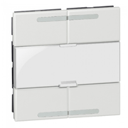 Módulo Interruptor 4 Tecl Simples Embutir 2Módulo Branco Interruptor Quad 574503 Pial Legrand