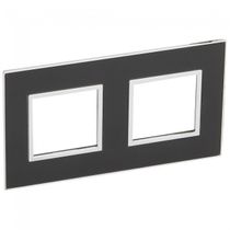 Placa Embutida 2 Postos 2X2" Pt/Cz 575023 Pial Legrand
