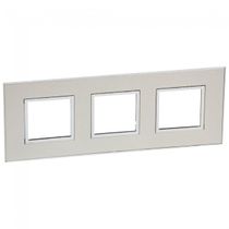 Placa Embutida 3 Postos 3X2" Cinza Arteor 575056 Pial Legrand