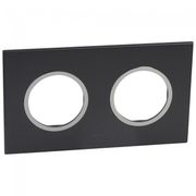 Placa Embutida 2 Postos 2X2" Preto Arteor 575512 Pial Legrand