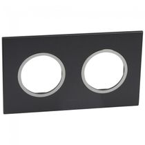 Placa Embutida 2 Postos 2X2" Preto Arteor 575512 Pial Legrand