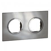 Placa Embutida 2 Postos 2X2" Cinza Arteor 575516 Pial Legrand