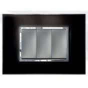 Placa Embutida 3 Postos 3X2" Preto Arteor 575523 Pial Legrand