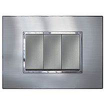 Placa Embutida 2 Postos 4X2" Cinza Arteor 583012 Pial Legrand
