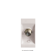 Módulo Tomada Coaxial Padrao Embutir 2 Módulo Branco Tipo F 583550B Pial Legrand