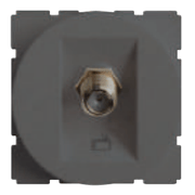 Módulo Tomada Coaxial Tv Embutir 2 Módulo Magnesio Tipo F 583650B Pial Legrand