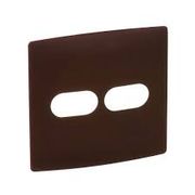Placa 1+1 Horiz 4X4" Moscada Nereya 663412 Pial Legrand