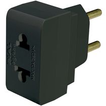 Plugue Adaptador Preto 2Pu Para 2P Nbr 10A 690664 Pial Legrand