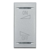 Interruptor Tomada Predial 1 Módulo com 2 Funções com Símbolo On/Off/Reg HC4911AI Pial Legrand