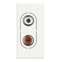 Módulo Tomada Audio/Video Rca 1 Módulo Branco AXOLUTE Pial Legrand