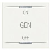Tampa Interruptor Com Símbolo On-Off-Gen Com 2 Módulo Branco Interrup Tom HD4911M2AF Pial Legrand