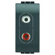Módulo Tomada Audio/Video Rca 1 Módulo Gr ANTHRACITE Pial Legrand