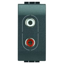 Módulo Tomada Audio/Video Rca 1 Módulo Gr ANTHRACITE Pial Legrand