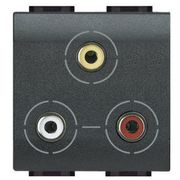 Tomada Audio/Video Rca Embutir Gr 2 Módulo Light LIVING Pial Legrand